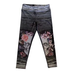 Evolution and Creation Floral and Skull Leggings